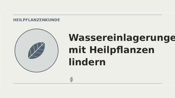 Wassereinlagerungen mit Heilpflanzen lindern – Heilpflanzen-Medaillon