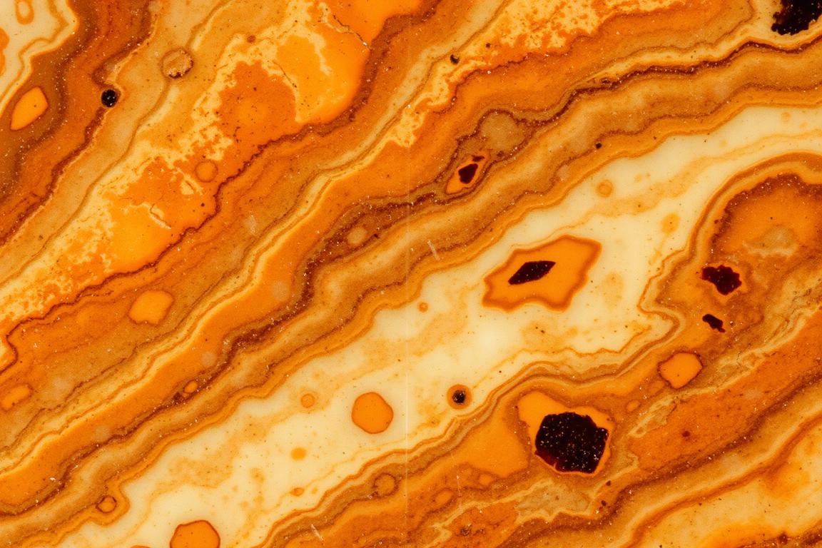 A detailed close-up of a polished brown jasper gemstone, captured under soft, warm lighting that brings out the stone's rich, earthy tones and intricate patterns. The jasper's surface exhibits a natural, mottled texture with swirls of deeper brown and ochre hues, as well as subtle inclusions and banding that add depth and character to the stone. The image is framed tightly, filling the frame and showcasing the jasper's organic beauty in high resolution, allowing the viewer to appreciate the unique characteristics that distinguish genuine brown jasper from imitations. A detailed close-up of a polished brown jasper gemstone, captured under soft, warm lighting that brings out the stone's rich, earthy tones and intricate patterns. The jasper's surface exhibits a natural, mottled texture with swirls of deeper brown and ochre hues, as well as subtle inclusions and banding that add depth and character to the stone. The image is framed tightly, filling the frame and showcasing the jasper's organic beauty in high resolution, allowing the viewer to appreciate the unique characteristics that distinguish genuine brown jasper from imitations.