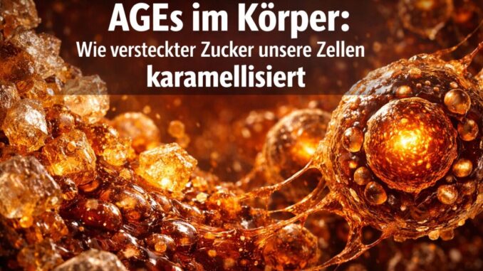 AGEs im Körper: Wie versteckter Zucker unsere Zellen buchstäblich karamellisiert