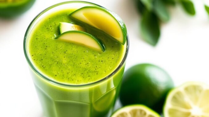 Avocado-Limetten-Smoothie Rezept