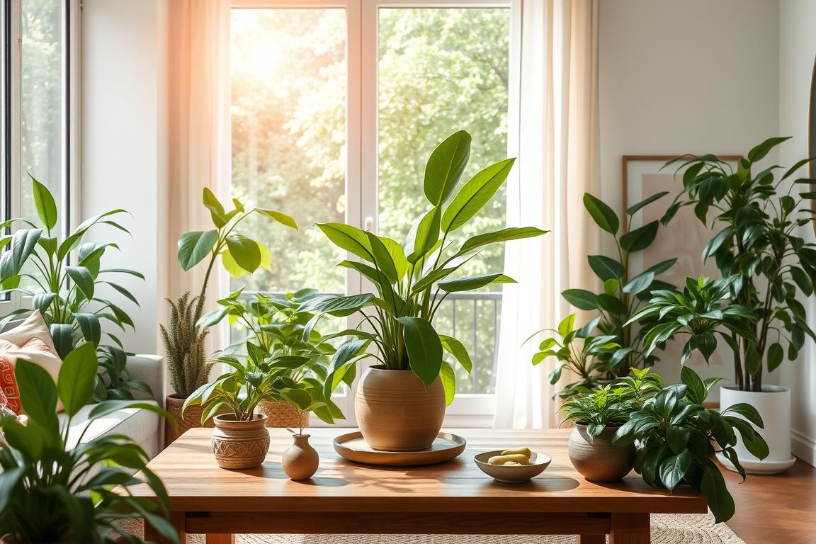 Bild einer harmonischen Wohnumgebung mit Feng Shui Pflanzen Bild einer harmonischen Wohnumgebung mit Feng Shui Pflanzen