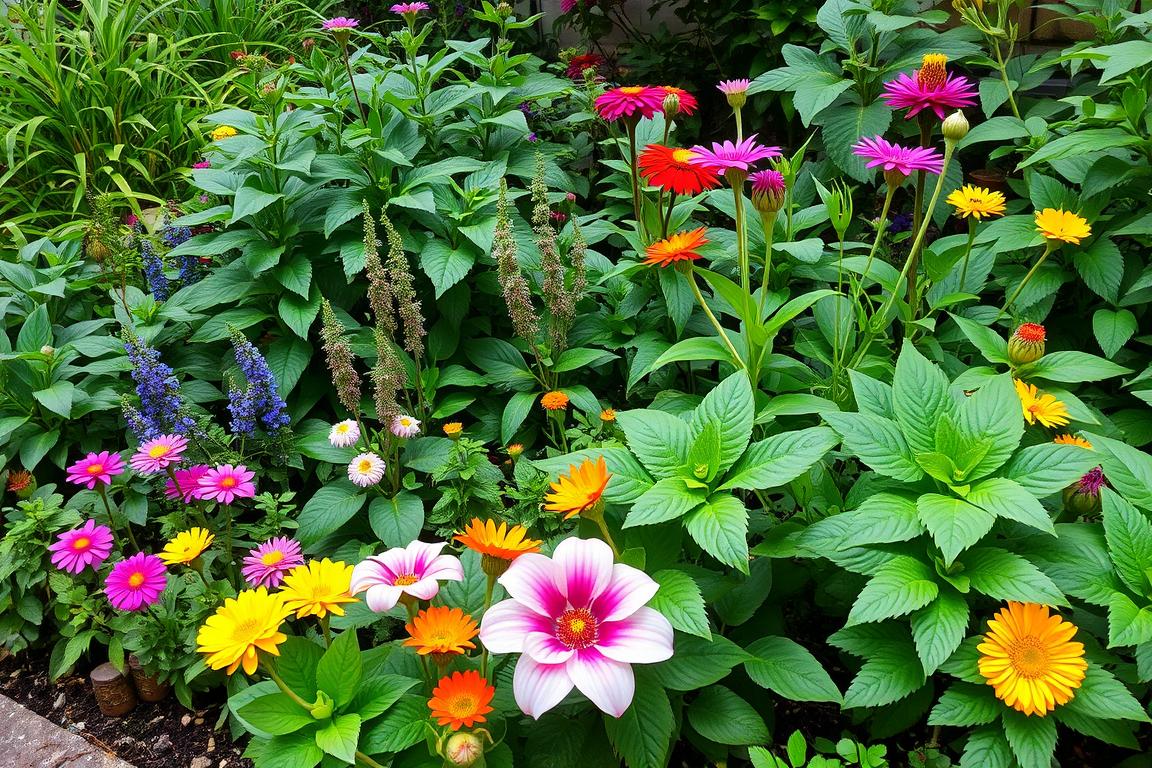 Ein Garten mit spirituellen Pflanzen Ein Garten mit spirituellen Pflanzen