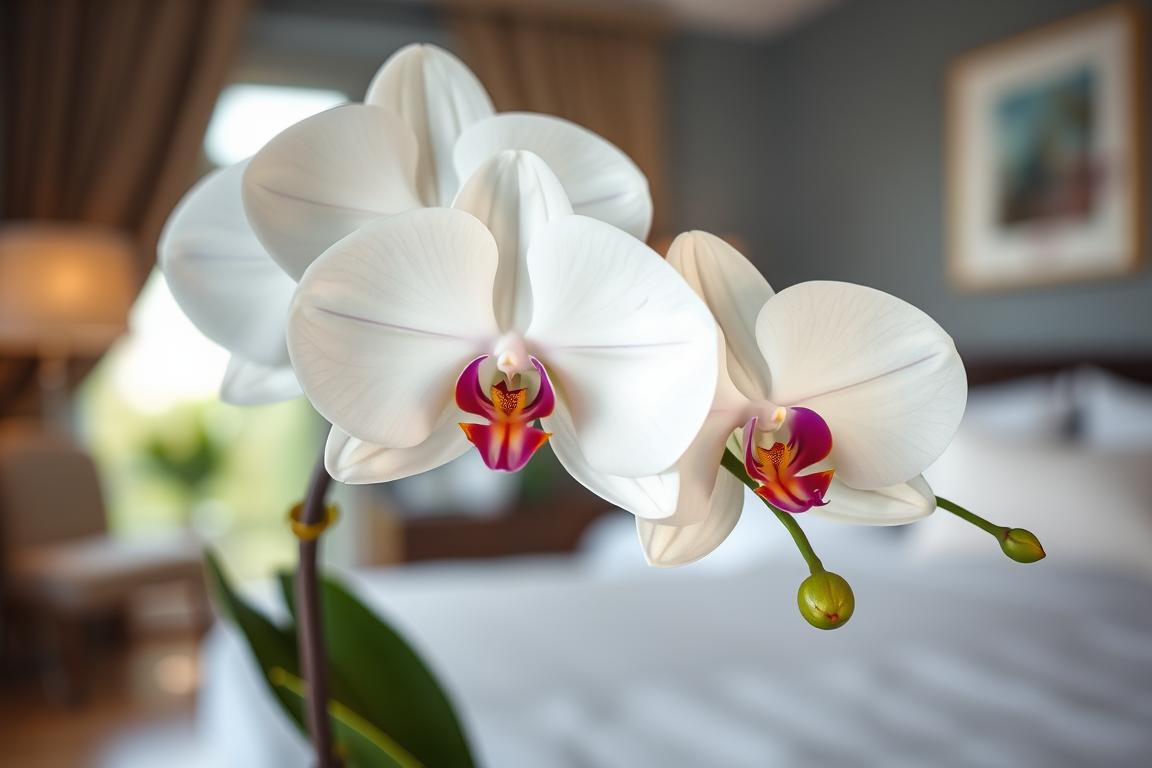 Eine Orchidee im Schlafzimmer Eine Orchidee im Schlafzimmer