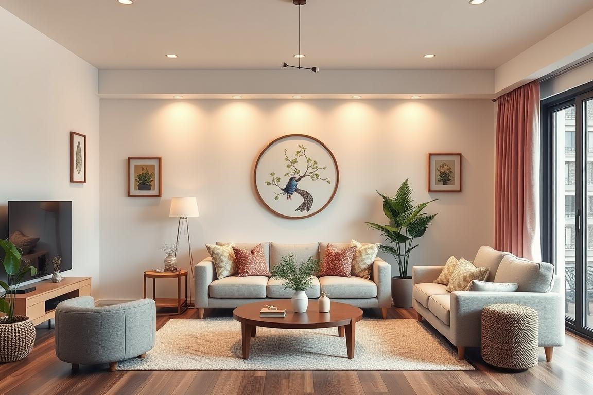 Einrichtung eines harmonischen Wohnzimmers nach Feng Shui Prinzipien