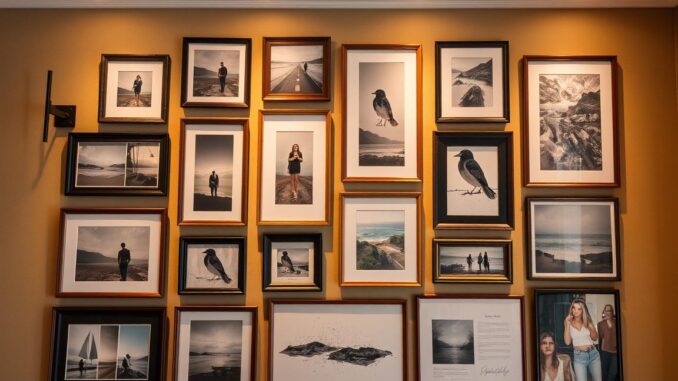Einrichtungstipp: Gestalte eine Bilderwand mit persönlichen Fotos oder Kunst
