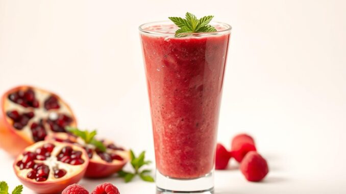 Granatapfel-Himbeer-Smoothie Rezept