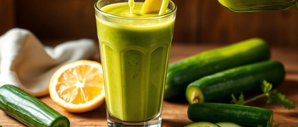 Gurke-Zitrone-Frischekick-Rezept Gurke-Zitrone-Frischekick Rezept