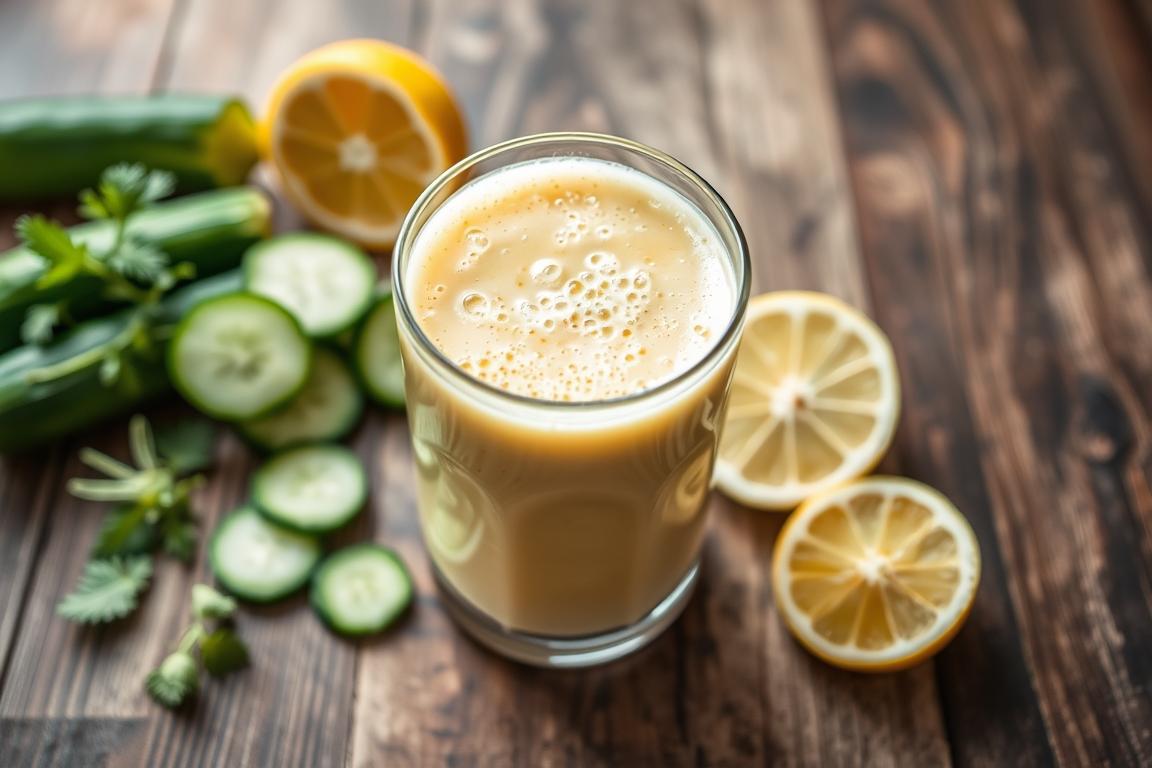 Gurke-Zitrone-Frischekick Smoothie Zubereitung