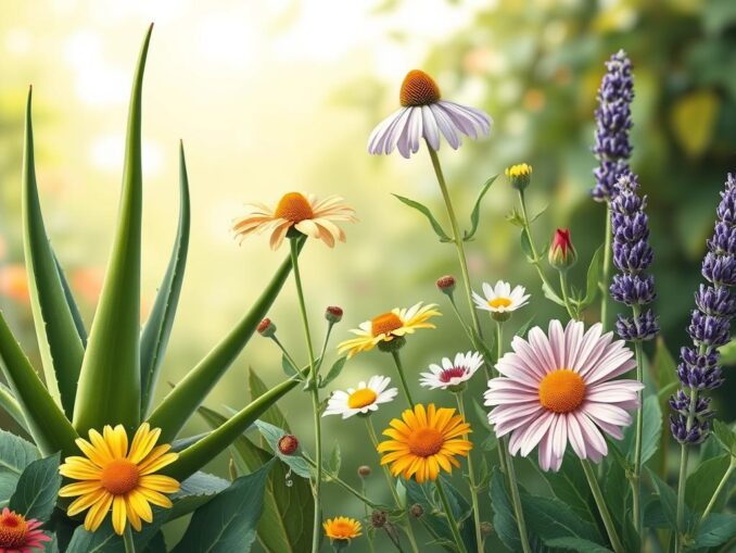 Heilende Pflanzen bei Hautproblemen - Natürliche Hilfe 7 Heilende Pflanzen bei Hautproblemen