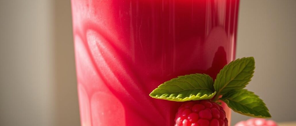 Himbeer-Vanille-Smoothie-Rezept Himbeer-Vanille-Smoothie Rezept