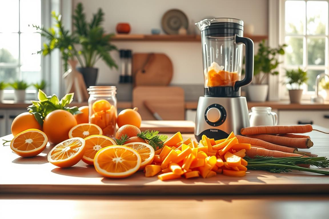 Karotten-Orangen-Smoothie Zubereitung
