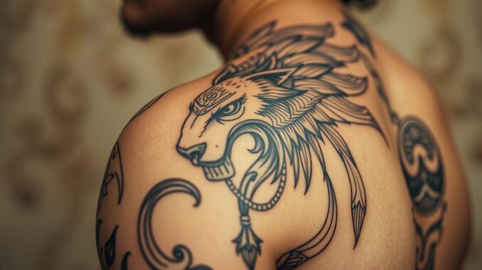 Krafttier-Tattoo