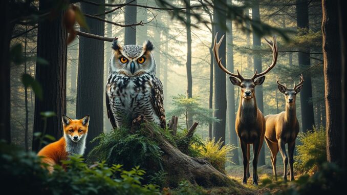 Krafttiere in der Natur erkennen