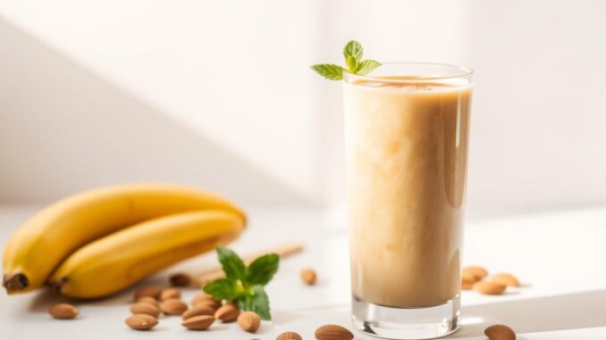 Mandel-Bananen-Power-Smoothie Rezept