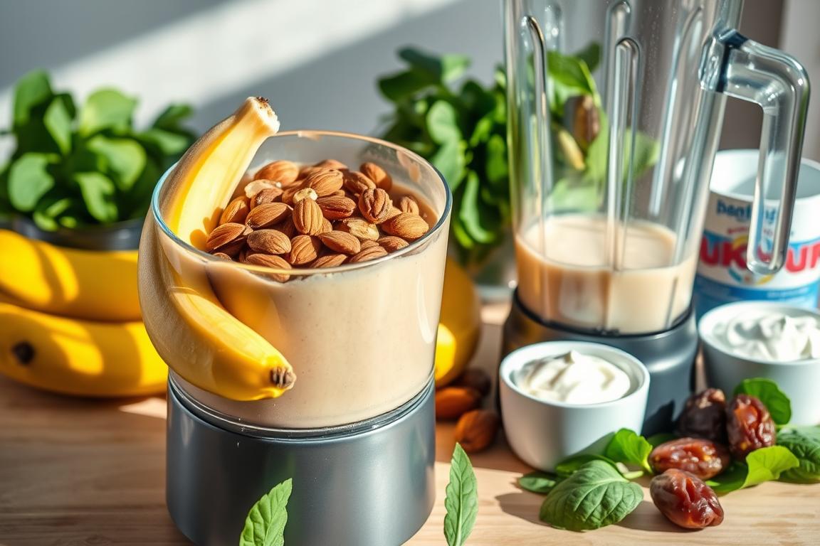 Mandel-Bananen-Power-Smoothie Zubereitung
