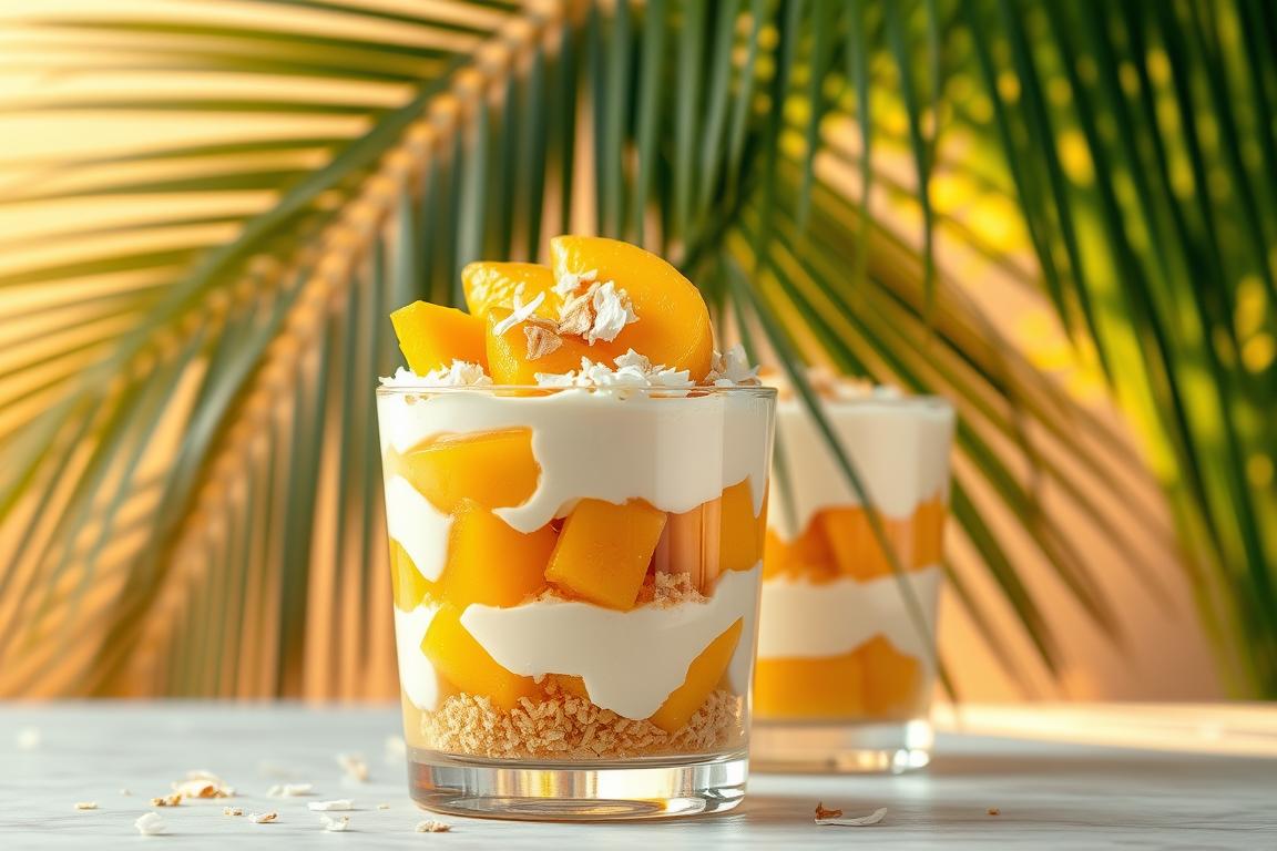 Mango-Kokos-Dessert