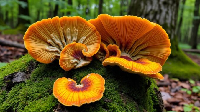 Trametes versicolor (Schmetterlingstramete)