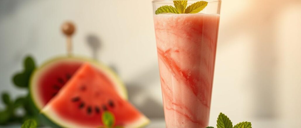 Wassermelonen-Minz-Smoothie-Rezept Wassermelonen-Minz-Smoothie Rezept