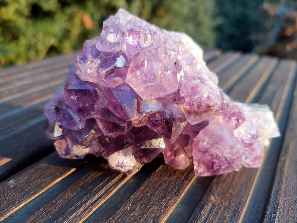 Amethyst im Sonnenlicht