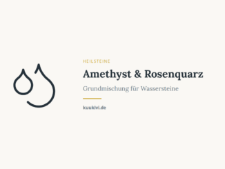 Amethyst & Rosenquarz – Grundmischung für Wassersteine