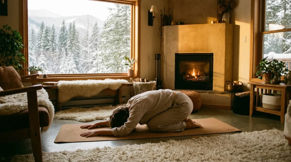 Meditative Erdung im Winter