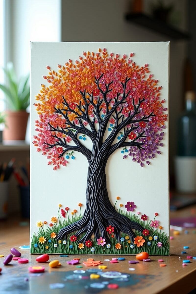 baum des lebens kunst outline 5