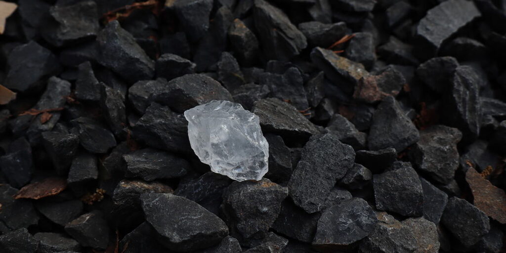 Bergkristall als Rohstein