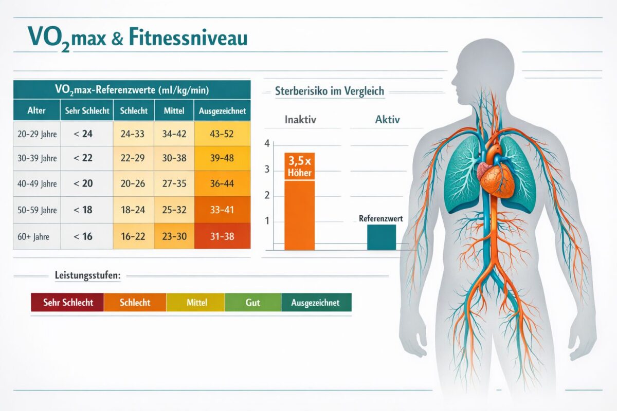 () detailed infographic-style illustration showing a human silhouette with lungs and cardiovascular system highlighted in