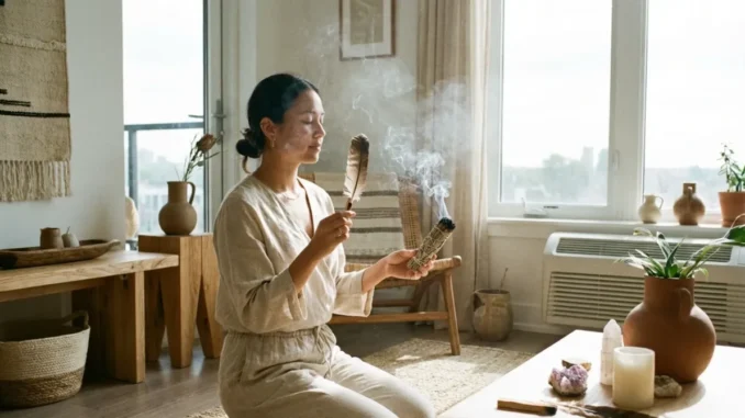 Energetische Reinigung mit Salbei und Palo Santo