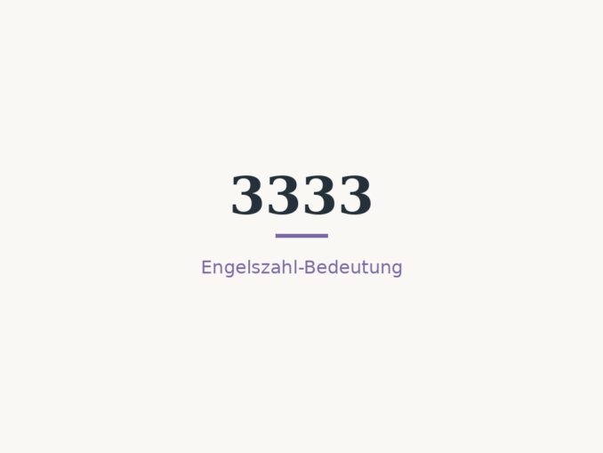 engelszahl 3333 bedeutung titelbild