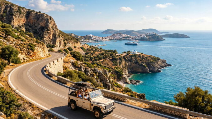 Routen für einen Roadtrip durch Griechenland zwischen Festland und Inseln