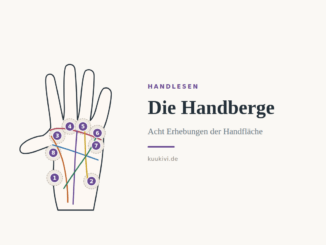 Handberge beim Handlesen: Venusberg, Mondberg und Co. gedeutet – Handdiagramm