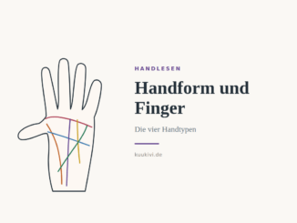 Handform und Finger beim Handlesen: Die vier Handtypen deuten – Handdiagramm