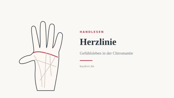 Herzlinie: Bedeutung und Deutung in der Chiromantie – Handdiagramm