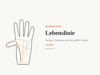 Lebenslinie beim Handlesen: Bedeutung, Verlauf und Varianten – Handdiagramm