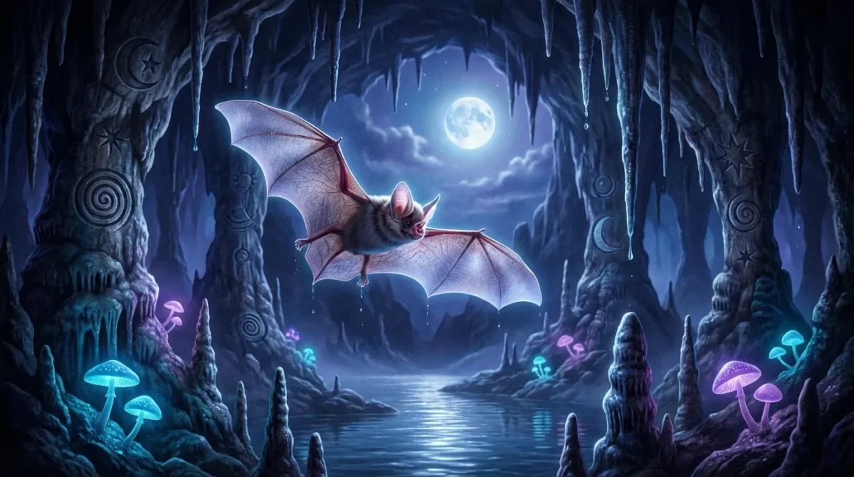 Spirituelle Fledermaus Symbolik