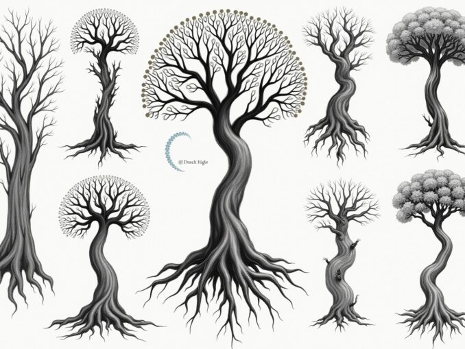 lebensbaum zeichnung-Titel