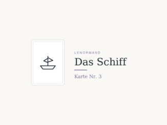 Lenormandkarte Das Schiff, Nummer 3