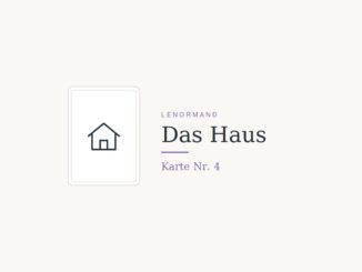 Lenormandkarte Das Haus (Nr. 4)
