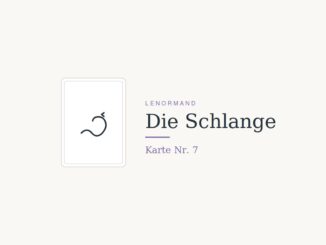 Lenormandkarte Die Schlange, Nummer 7