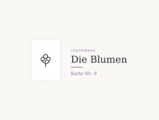 Lenormandkarte Die Blumen, Nummer 9