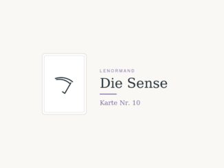 Lenormandkarte Die Sense (Nr. 10)