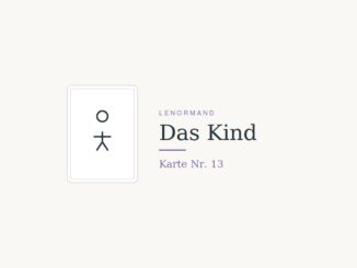 Lenormandkarte Das Kind, Nummer 13