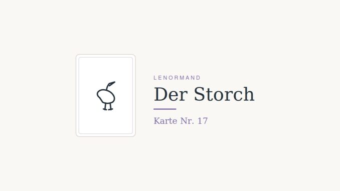 lenormand 17 storch
