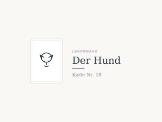 Der Hund – Lenormand Karte Nr. 18