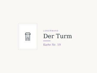 Lenormandkarte Der Turm, Nummer 19
