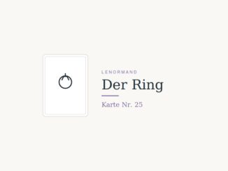 Lenormandkarte Der Ring, Nummer 25