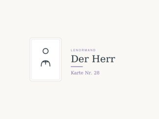 Lenormandkarte Der Herr (Nr. 28)