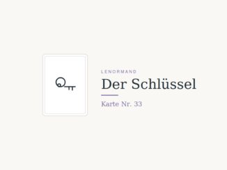 Lenormandkarte Der Schlüssel, Nummer 33