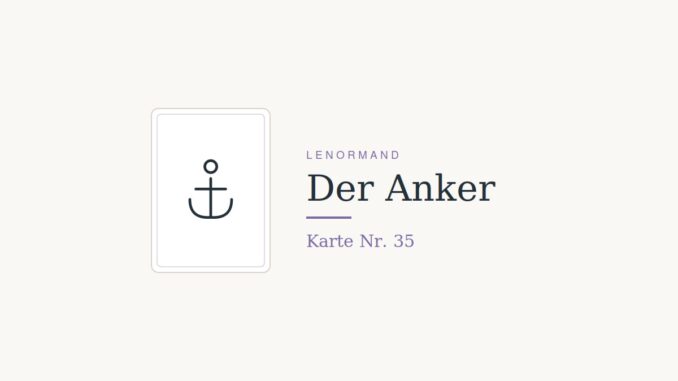 lenormand 35 anker